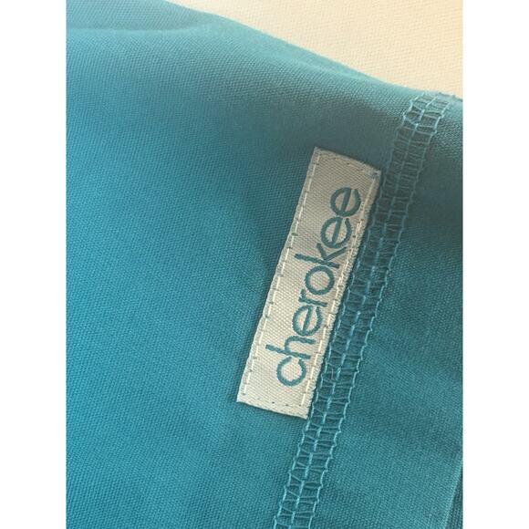 Cherokee Pro Flexibles, Womens Medical Scrub Top Size 3XL, Color Teal, V-Neck - Picture 5 of 9